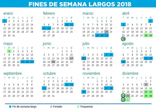 Los Feriados Del 2018 Y 2019 - Revista Aire Libre