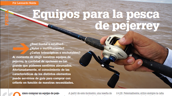 Equipos para la pesca de pejerrey - Revista Aire Libre