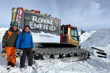 Royal Enfield, otro año en el invierno y la nieve de Las Leñas