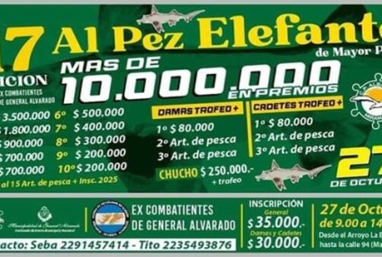 17a. Edición del Torneo al pez Elefante de Mayor Peso en Miramar