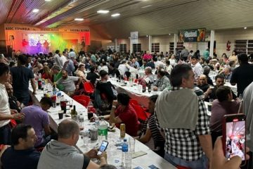 La cena anual de cazadores y tiradores