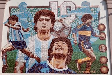 El mural más grande de Maradona, estará en un pequeño pueblo entrerriano