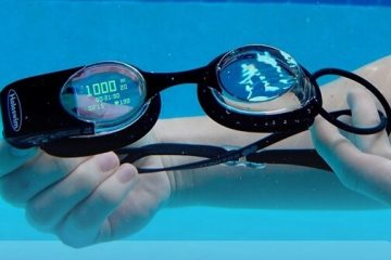 Llegaron las antiparras inteligentes Holoswim con realidad aumentada